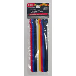 Jacent 8 in. L Assorted Cable Tie 8 pk