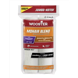 Wooster Jumbo-Koter Mohair Blend 4 1/2 in. W X 1/4 in. Mini Paint Roller Cover 2 pk