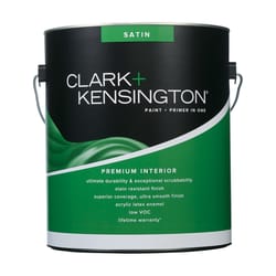 Clark+Kensington Satin Designer White Paint + Primer Interior 1 gal