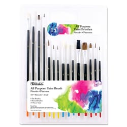 Bazic Products Assorted Artist Paint Brush Set