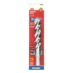 Ace 7/8 in. X 6 in. L Steel Rotary Drill Bit Straight Shank 1 pc