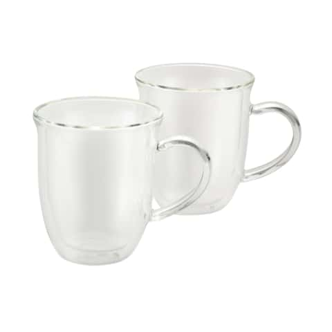 BonJour Clear Glass Cappuccino Cup Insulated Mug 2 pk - Ace Hardware