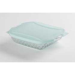 Anchor Hocking Basketweave 8 in. L Cake Pan Clear 1 pc