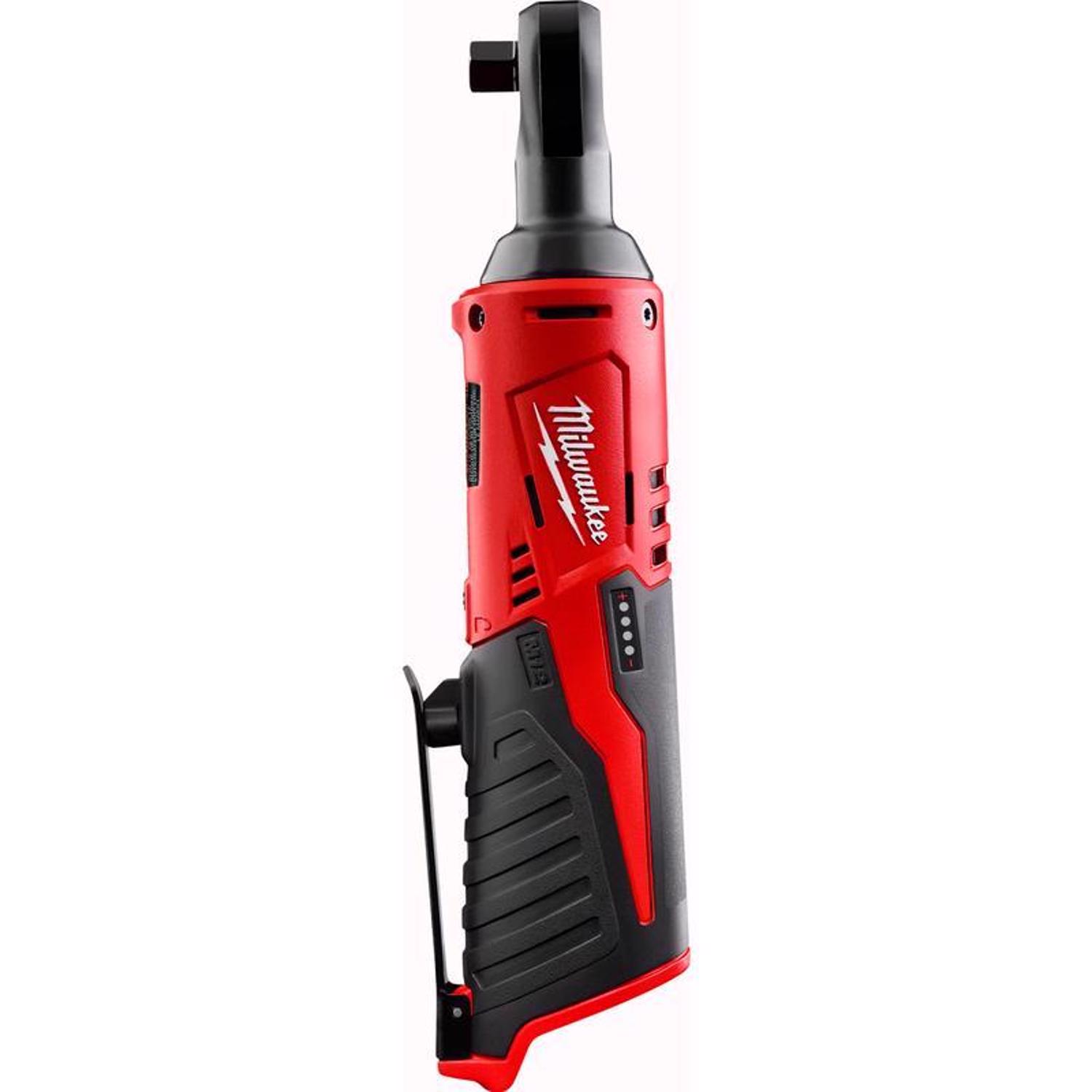 Photos - Drill / Screwdriver Milwaukee M12 3/8 in. Brushed Cordless Ratchet Tool Only 2457-20 