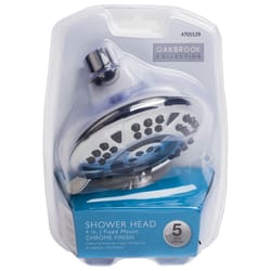 OakBrook Chrome PVC 5 settings Wallmount Showerhead 1.8 gal