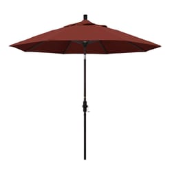 California Umbrella Golden State Series 9 ft. Tiltable Henna Market Umbrella