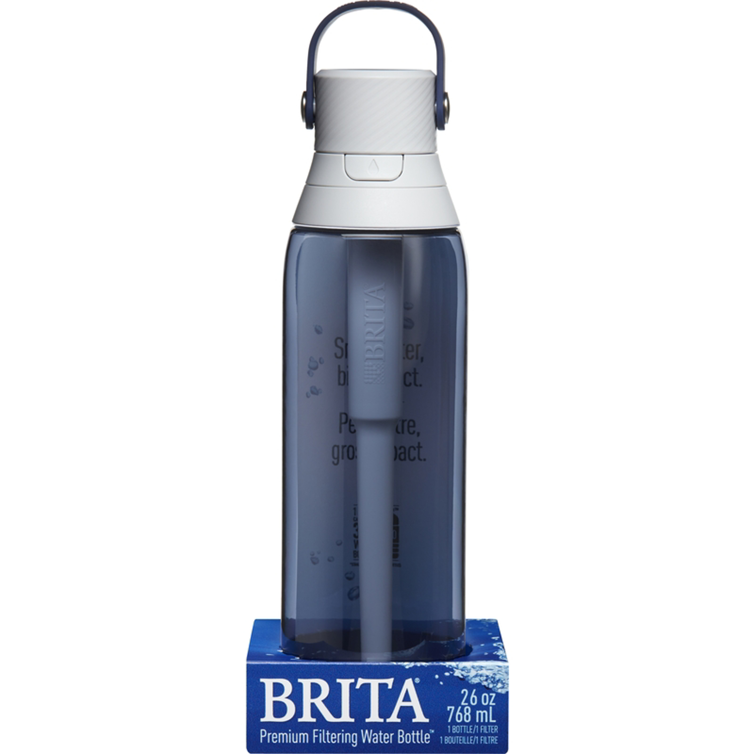 Photos - Other Accessories BRITA Premium 26 oz Night Sky BPA Free Filtered Water Bottle 36375 