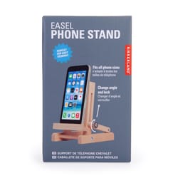 Kikkerland Brown Easel Phone Stand For All Smartphones