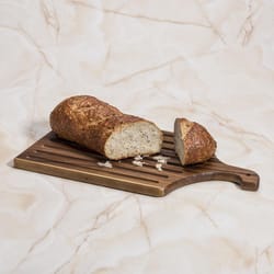 Kalmar Home 18 in. L X 10 in. W X 0.75 in. Acacia Wood Slotted Bread Board