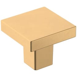 Amerock Monument Contemporary Square Cabinet Knob 1 in. Champagne Bronze 1 pk