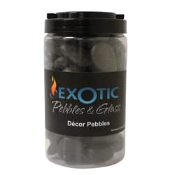 Exotic Black Polished Deco Pebbles 5 lb