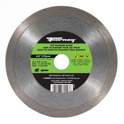 Forney 4-1/2 in. D X 7/8 in. Diamond Diamond Saw Blade 1 pc