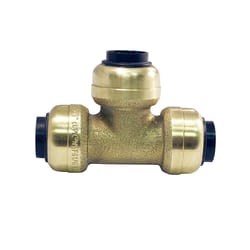 Apollo Tectite Push to Connect 3/8 in. PTC in to X 3/8 in. D PTC Brass Tee
