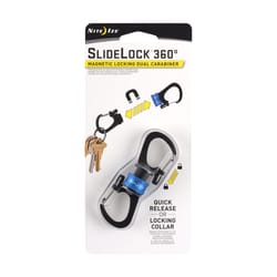 Nite Ize SlideLock 3.5 in. D Aluminum Blue Carabiner Key Chain