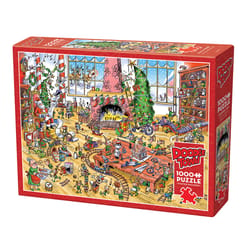 Cobble Hill Doodle Town Elves At Work Puzzle 1000 pc