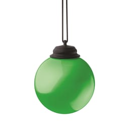 Xodus Innovations Green Plastic 6 in. H LED Patio Globe