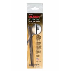 Olson 5 in. Carbon Steel Scroll Saw Blade 25 TPI 6 pk