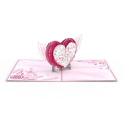 Lovepop Pop-Up Greeting Card Winged Heart