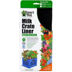 Smart Pot 12 in. H X 18 in. W X 12 in. D Geo-Thermal Fabric Milk Crate Plant Liner Black