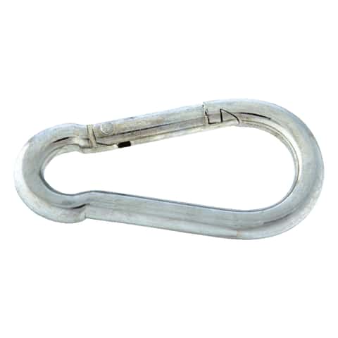 Campbell Zinc-Plated Steel Spring Snap 200 lb. cap. 3.22 in. L Campbell Zinc-Plated Steel Spring Snap 200 lb. cap. 3.22 in. L