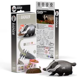Safari Ltd. Eugy Badger 3D Puzzle Black/White
