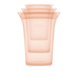 Zip Top Peach Storage Cup Set 1 pk