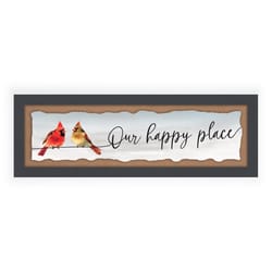 P. Graham Dunn 9.75 in. H X 0.75 in. W X 29.5 in. L Multicolored MDF Our Happy Place Wall Decor