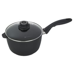 Swiss Diamond Cast Aluminum Saucepan 8 in. 3.2 qt Black