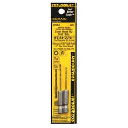 Eazypower Isomax 5/64 in. X 2 in. L Titanium HSS Impact Ready Drill Bit Hex Shank 2 pc