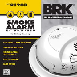 BRK Hard-Wired w/Battery Back-up Ionization Smoke/Fire Detector 1 pk