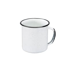 Cinsa 12 oz Black/White Steel Camping Mug 1 pc