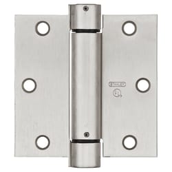 National Hardware 3-1/2 in. L Satin Nickel Spring Hinge 1 pk