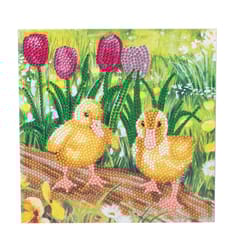 Crystal Art Spring Chicks Craft Card Kit Multicolored
