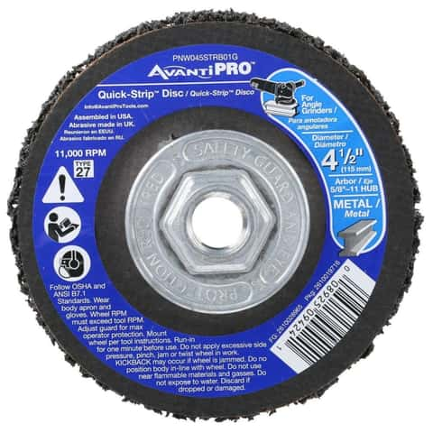 Avanti Pro Quick-Strip 4-1/2 in. D X 5/8 in. Silicon Carbide