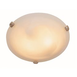 Bel Air Lighting Cracka 4 in. H X 12 in. W X 12 in. L Brushed Nickel Silver Ceiling Fixture