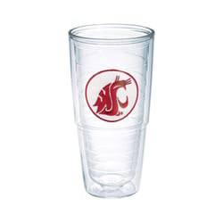 Tervis Collegiate 24 oz Clear BPA Free Washington State Cougars Tumbler