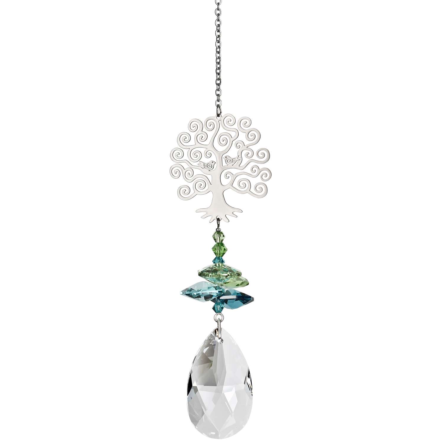 Woodstock Chimes Crystal Fantasy Crystal 4.5 in. Tree of Life Wind
