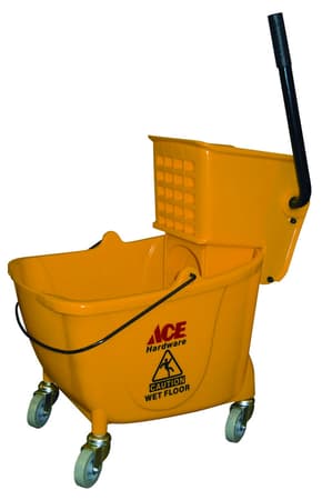 Ace 21 Qt. Wringer Bucket Yellow