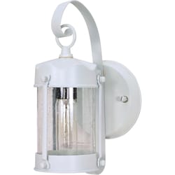 Nuvo Textured White Switch Incandescent Lantern Fixture
