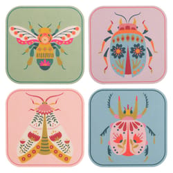 Karma Assorted Paper Bugs Coaster Set 8 pk