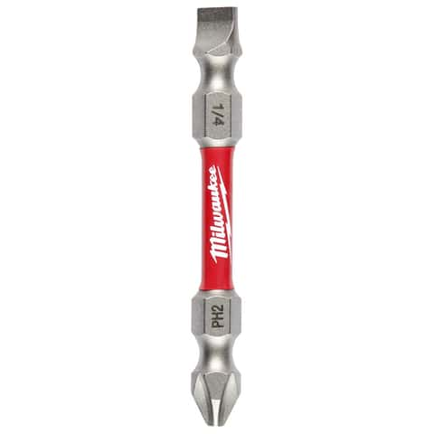 Impact Driver Bit for Drill - Double End Phillips and Slotted