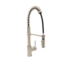 Huntington Brass Rexford II One Handle Satin Nickel Kitchen Faucet