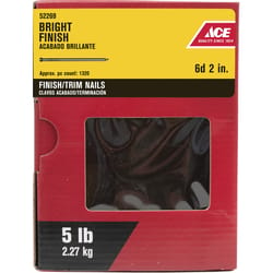 Ace 6D 2 in. Finishing Bright Steel Nail Countersunk Head 5 lb