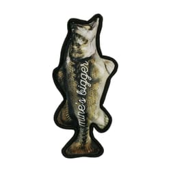 Territory Multicolored Polyester Big Bass Crunch Dog Toy Medium/Large 1