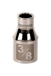 Craftsman 3/8 in. X 1/2 in. drive SAE 12 Point Shallow Socket 1 pc
