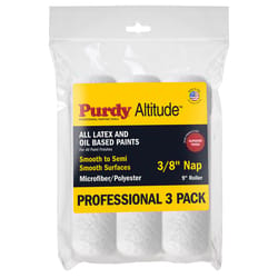 Purdy Altitude Poly Micro 9 in. W X 3/8 in. Regular Paint Roller Cover 3 pk