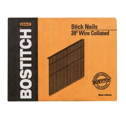 Bostitch 3 in. L Angled Strip Coated Stick Nails 28 deg 2000 pk