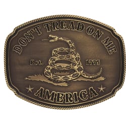 Montana Silversmiths Don't Tread on Me Bronze Belt Buckle