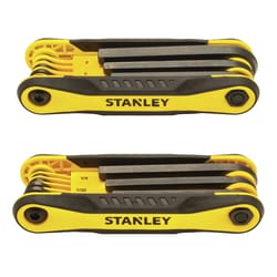 Stanley Multi-Size Metric and SAE Fold-Up Locking Hex Key Set 17 pc