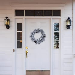 Celebrations Home 30 in. D LED Prelit Multicolored Snowy Scotch Pine Wreath